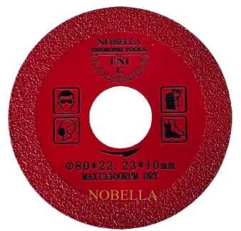 Мини диамантен диск Ø80х22.23 мм. за рязане на гранитогрес и др.