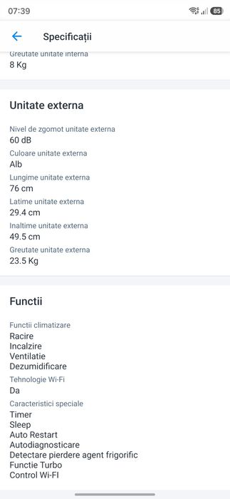 Aer condiționat Star-light 12.000 BTU - NOU SIGILAT + GARANTIE