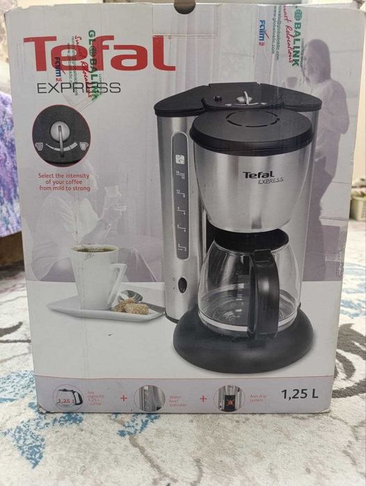 Кофеварка Tefal Express 1.25L | В коробке | Идеально для дома и офиса