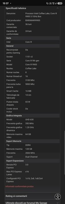 Kit Gaming Intel i9-9900 + Placă de bază B365M + Cooler Master Hyper 212 LED