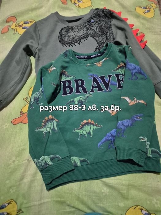 Блузки с дълъг ръкав,размер 98,104