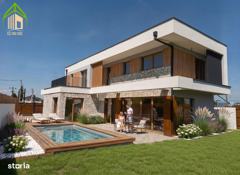 Vila Exclusiva cu Gradina si piscina Individuala ,direct Dezvoltator