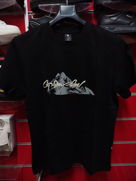 Оригинална тениска G-Star Raw Summit M нова мъжка черна