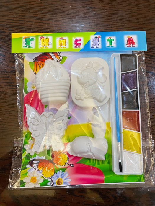 Набор для рисования детский, гипсовые раскраски