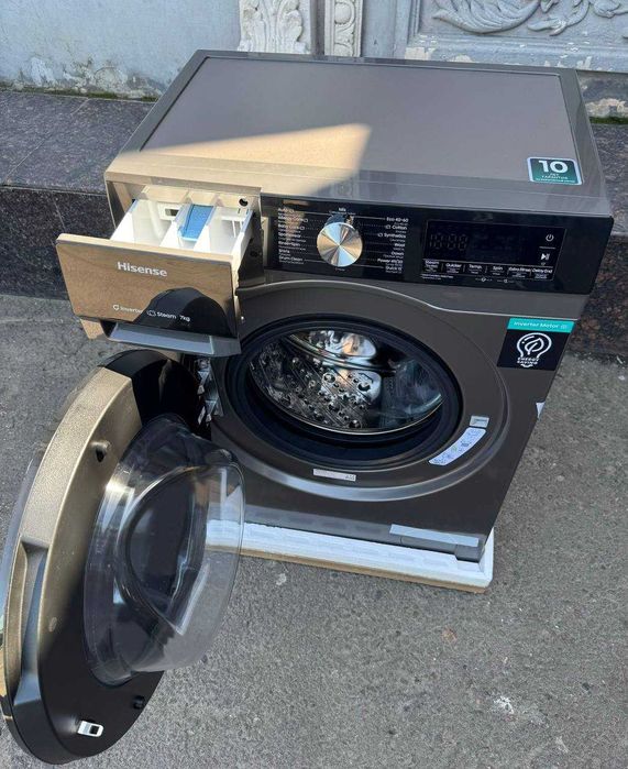 Стиральная машина Hisense 7 кг WF3S7021BTUA Inverter Steam