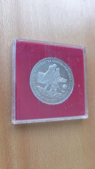 Рядък официален медал Манчестър Юнайтед (Manchester United) 1977-1978