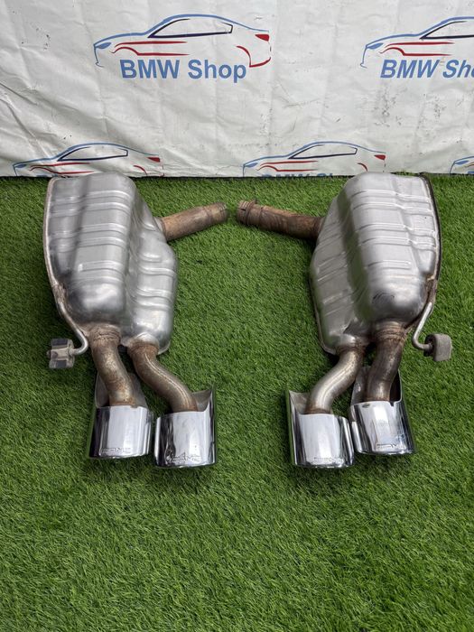 Глушитель AMG W 211 219 Mercedes банки выхлоп выхлопные трубы АМГ