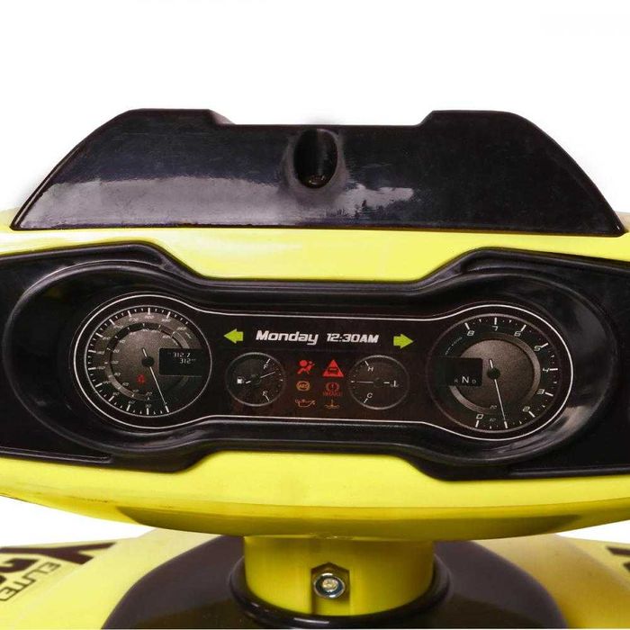 ATV copii fara pedale Moni No Fear Yellow volan cu claxon ,maxim 25 kg