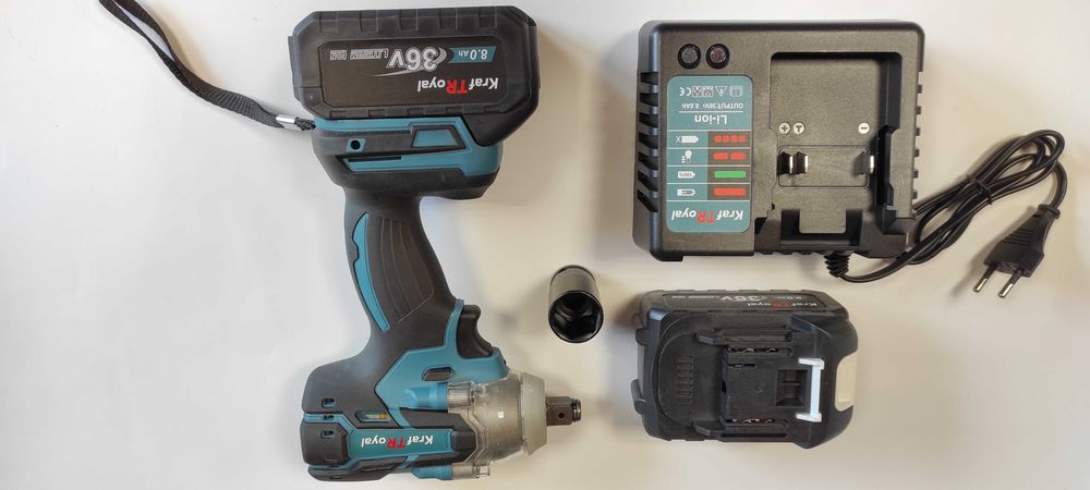 Комбиниран Акумулаторен Ударен Гайковерт KraftTRoyal