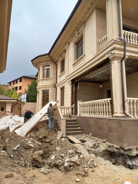 Выравнивание просевших домов