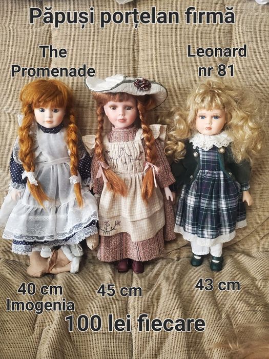 Păpuși porțelan 40/45 cm