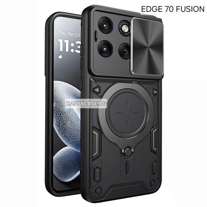 Motorola Edge 70 / 70 Pro / 70 Fusion / GIANT RING Удароустойчив кейс гръб с пръстен