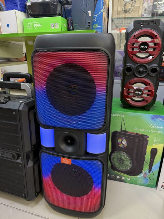 Караоке колонка микрофоны