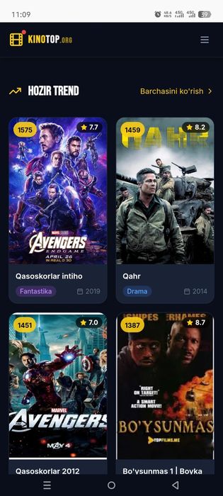 Kinotop.org sayti sotiladi