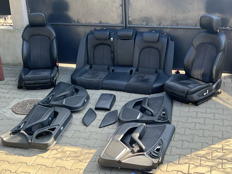 Interior complet Audi A6 / A7 C7 S-line ( Scaune, bancheta, cotiera si fete usi Bose)