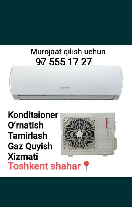Кондиционер урнатиш тамирлаш