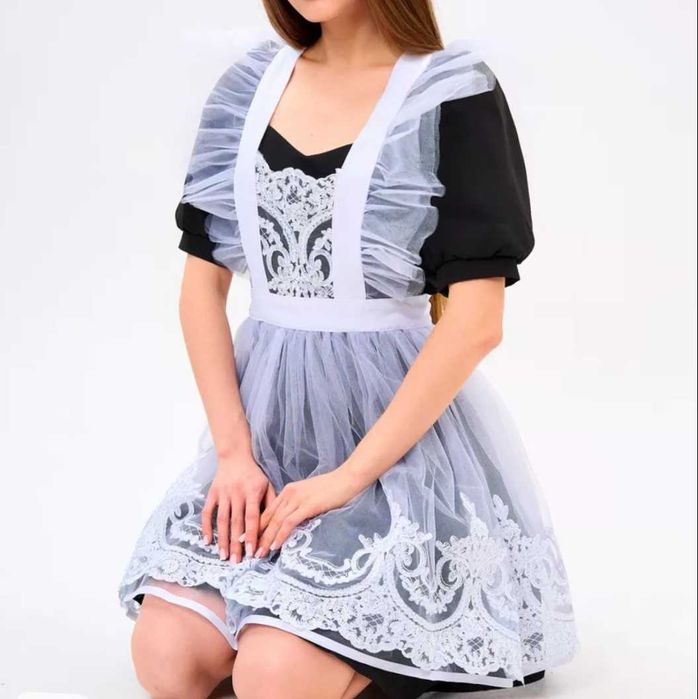 Фартук школьный белый