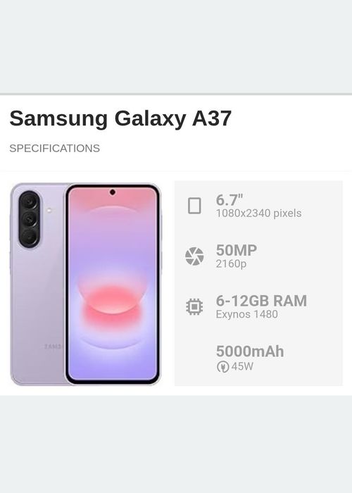 Samsung A37 impecabil cu Factura