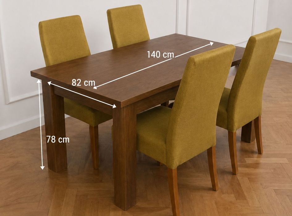 Masa dining cu 4 scaune