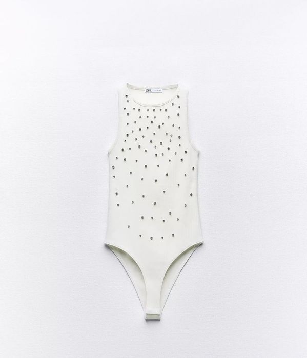 Боди с камъчета Zara M размер