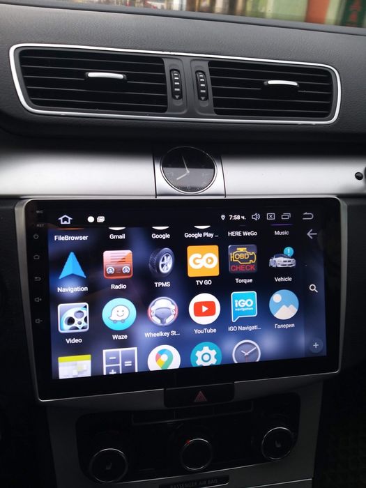 Навигация Мултимедия vw B6 B7 Passat пасат 10 инча android андроид