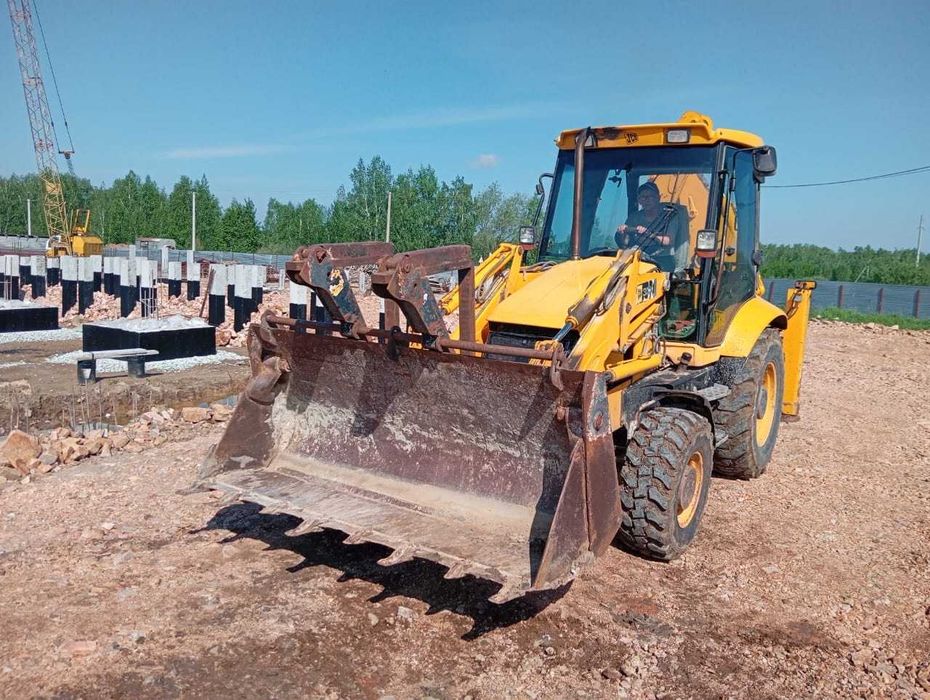 Уборка снега, аренда JCB 3CX