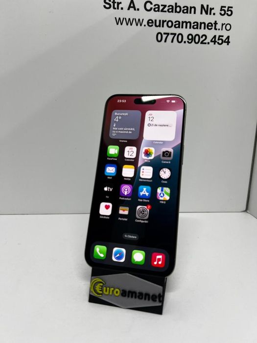 Telefon mobil Apple iPhone 15 Pro Max, 1TB, Bat. 93% -I-