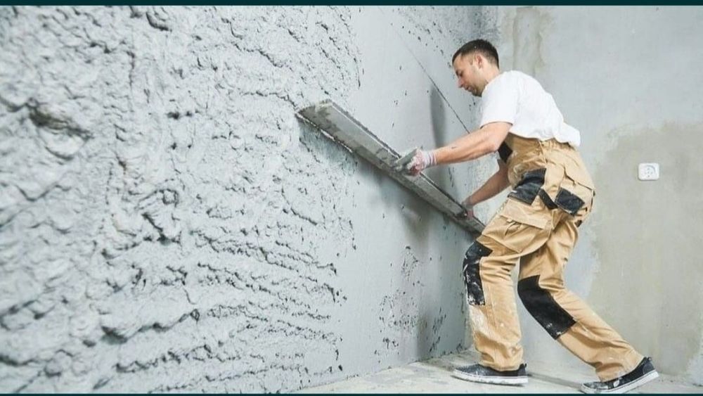 Штукатурка стен под мояк