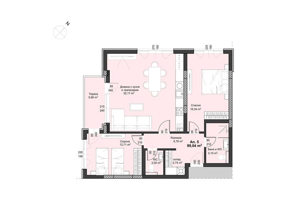 Продава се Тристаен апартамент в Пловдив, Христо Смирненски - 114 кв.м за 1250 €/кв.м - Снимка #1