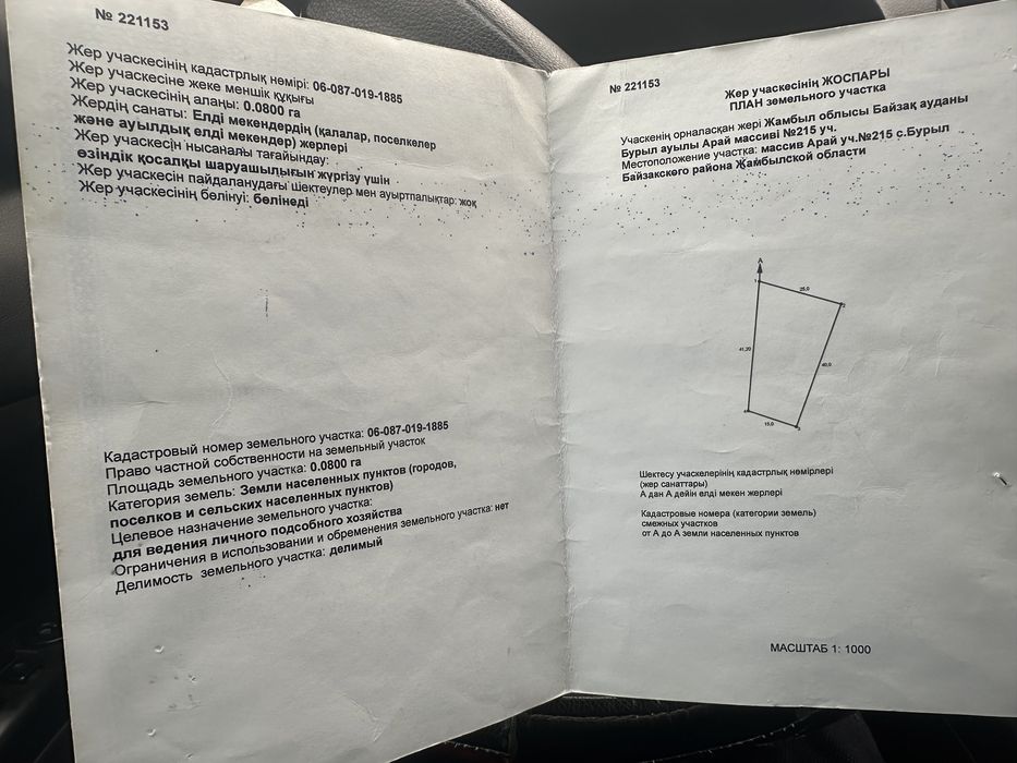 Участок ровный алкабында