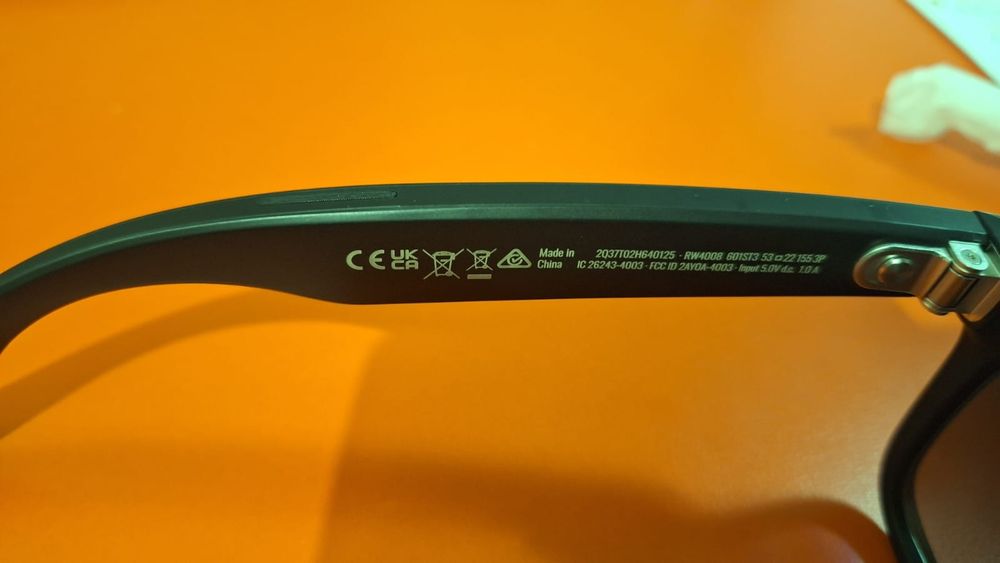 Rayban Meta polarized lensses