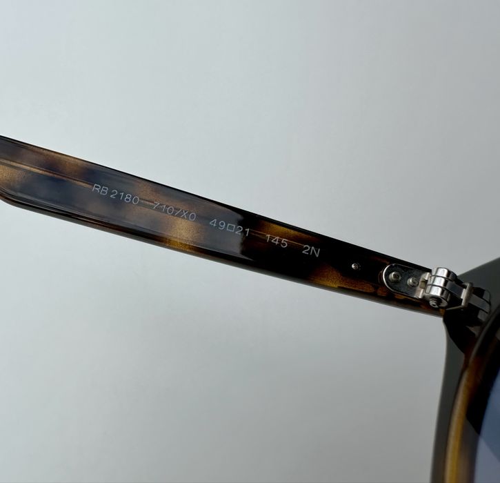 Ray Ban RB2180 710/X0 Vintage STYLE/сини огледални лещи/хавана –оригинал