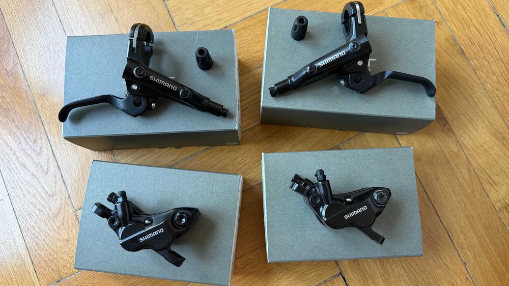 Set frâne hidraulice Shimano BL-MT501 / BR-MT520