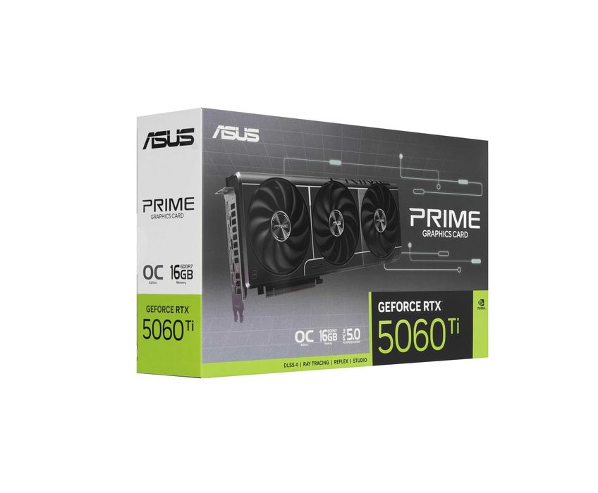 - Видеокарта ASUS Prime GeForce RTX 5060 Ti OC 16GB GDDR7