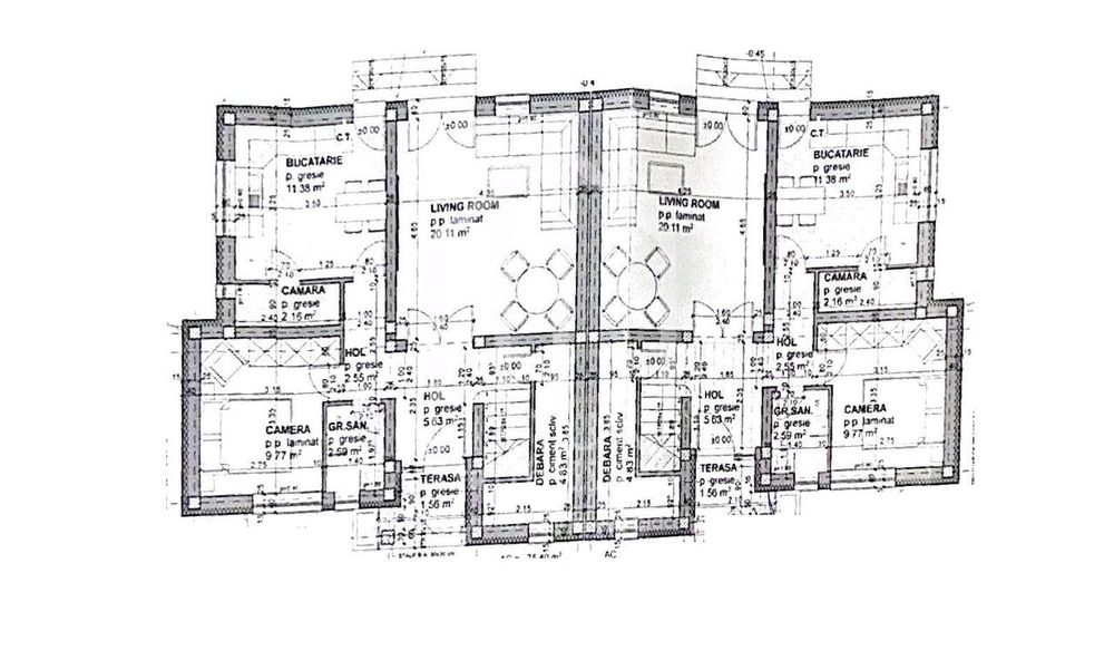 Casa cu 4 camere, 110mp utili,253mp teren, la stadiul de alb, Cisnadie