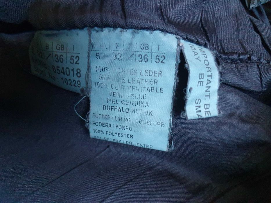 Pantaloni de piele JOHN DEVIN - Marimea 36 (Talie 89 cm)