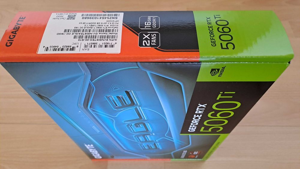 RTX 5060 TI 16GB EAGLE OC, sigilata, garantie 36 luni
