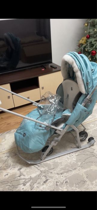 Санки-коляски зимние