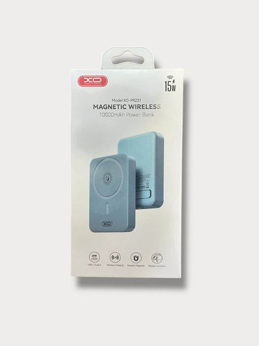 XO Power Bank 10000 mAh 20W, MagSafe + стойка