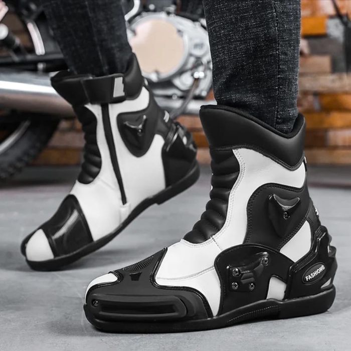 ghete sport inalte alb cu negru