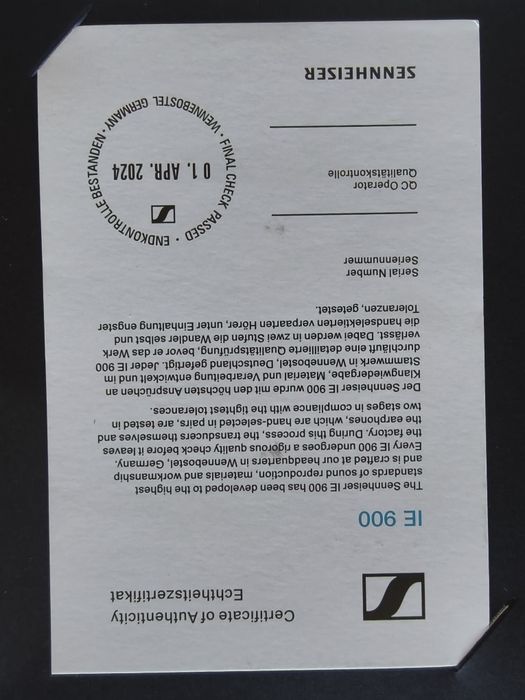 Продам наушники SENNHEISER IE900