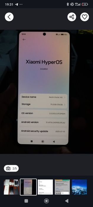 Redmi note 14s 8/256GB новый