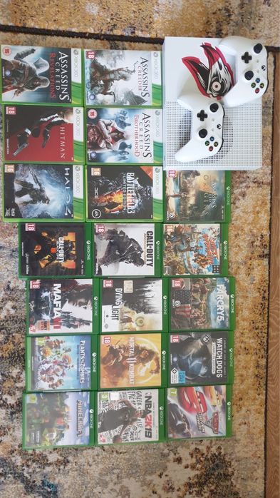 X box slim 1 tera plus 24 de jocuri (unele dintre jocuri sunt de colectie-editie limitata)