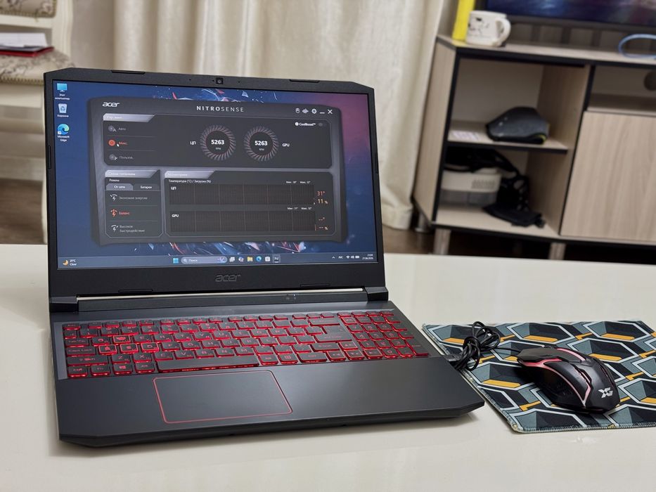 ACER 144Hz / Игровой Ноутбук/ 6-Ядер / Ryzen 5