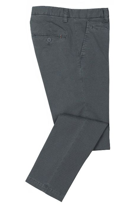 Pantaloni slim fit casual gri Bigotti barbati, made in Italy, NOI