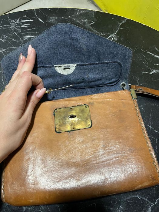 Ръчна чанта от естествена чанта