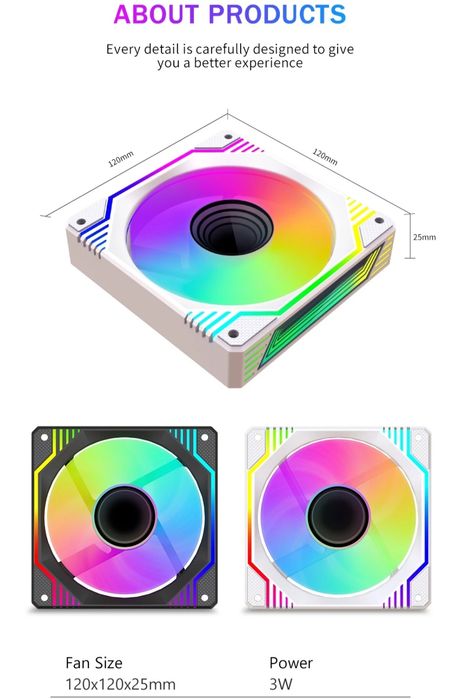120 мм светодиодный вентилятор, уникальный волшебный зеркальный рамкой