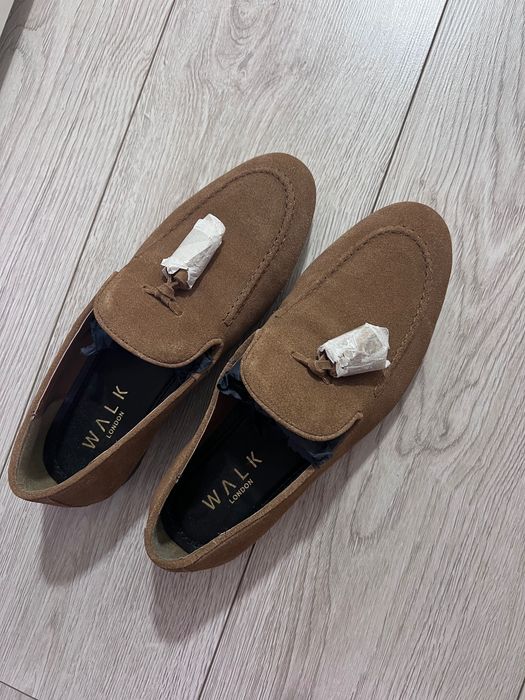 Mocasini Walk London piele întoarsă