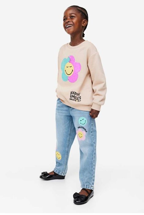 Ватирана блуза за момиче с Елза, НМ, 110/116см, 122/128, 134/140