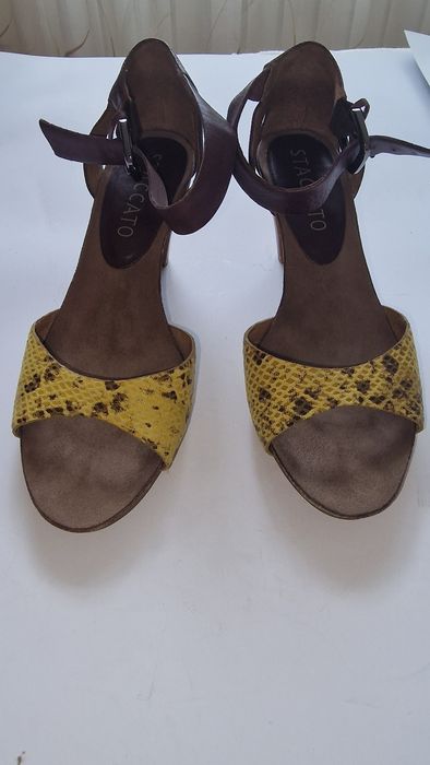 Sandale Staccato piele interior 2 culori toc 7cm